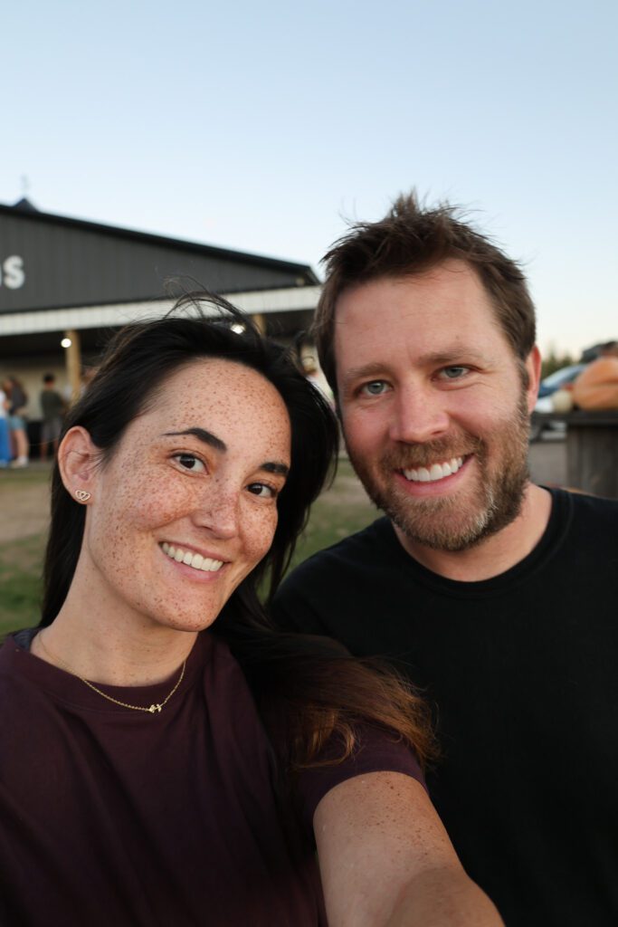 Courtney and Joe at Burgess Orchards