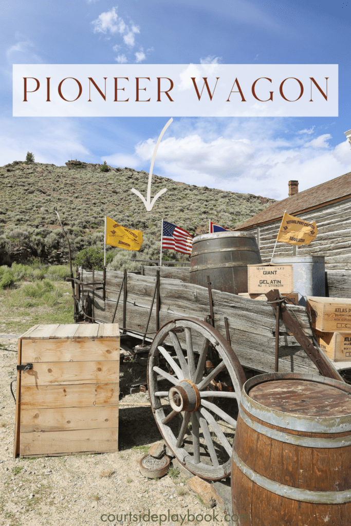 Pioneer Wagon in South Pass City, Wyoming.
