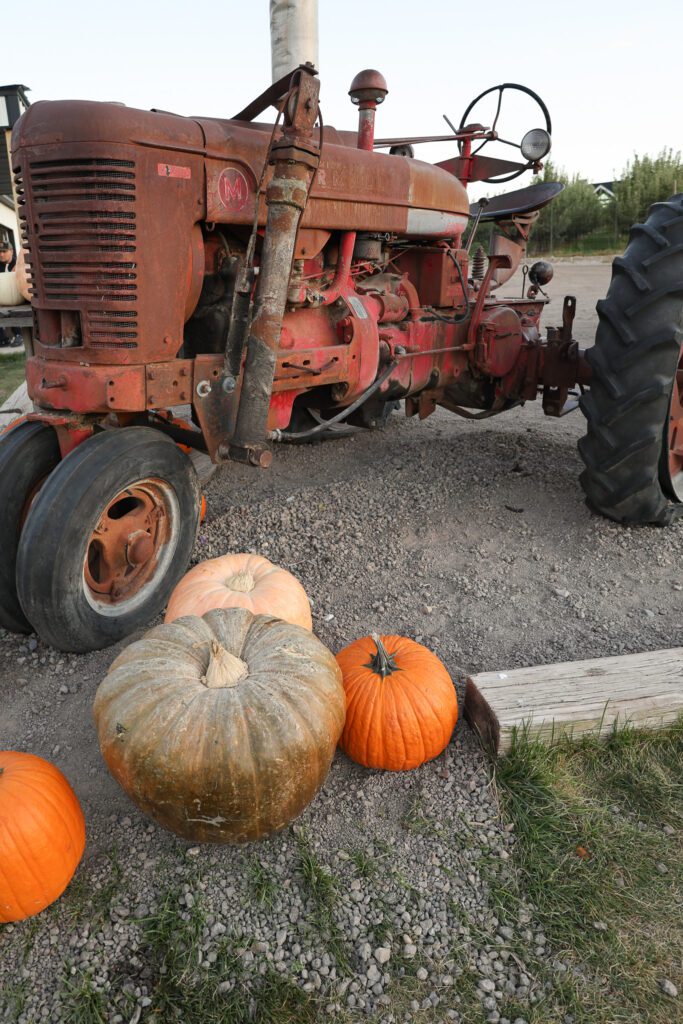 Tractor at Burgess Orchards