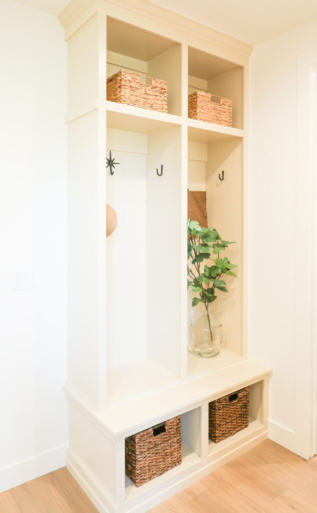 entryway bench and coat rack