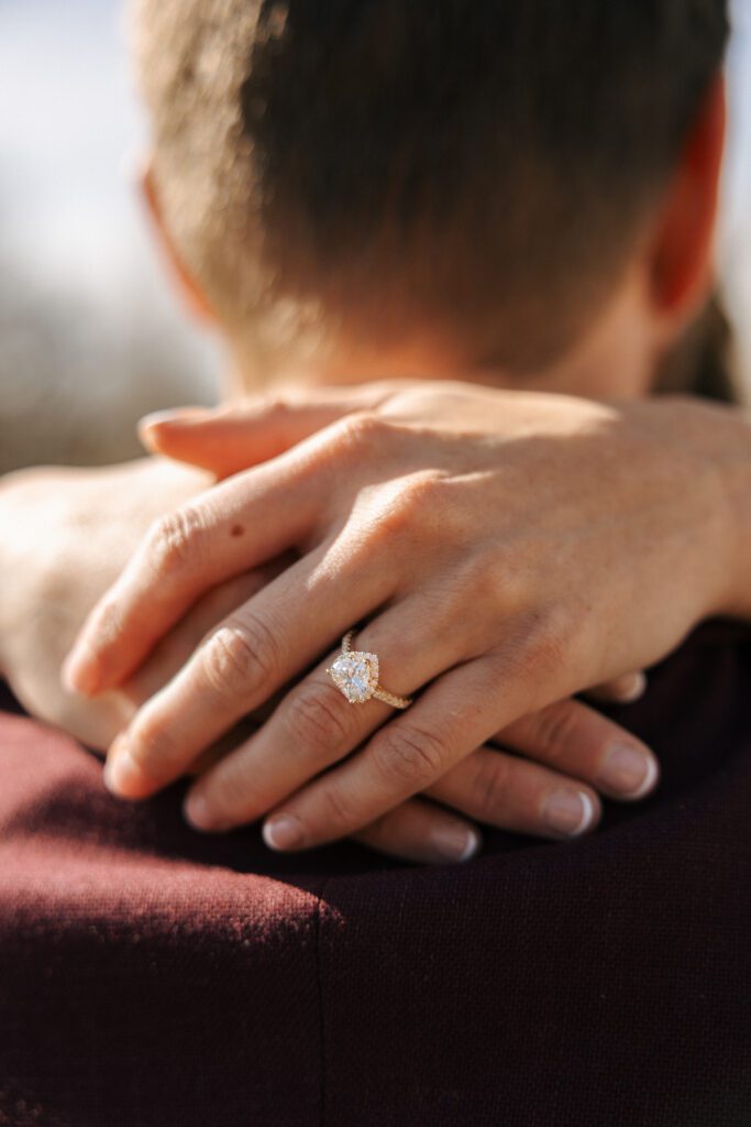 heart engagement ring